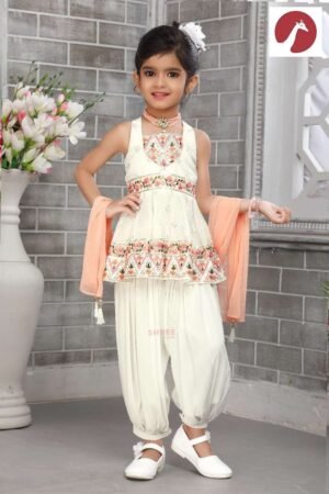 New Arrival Girls Dhoti Set
