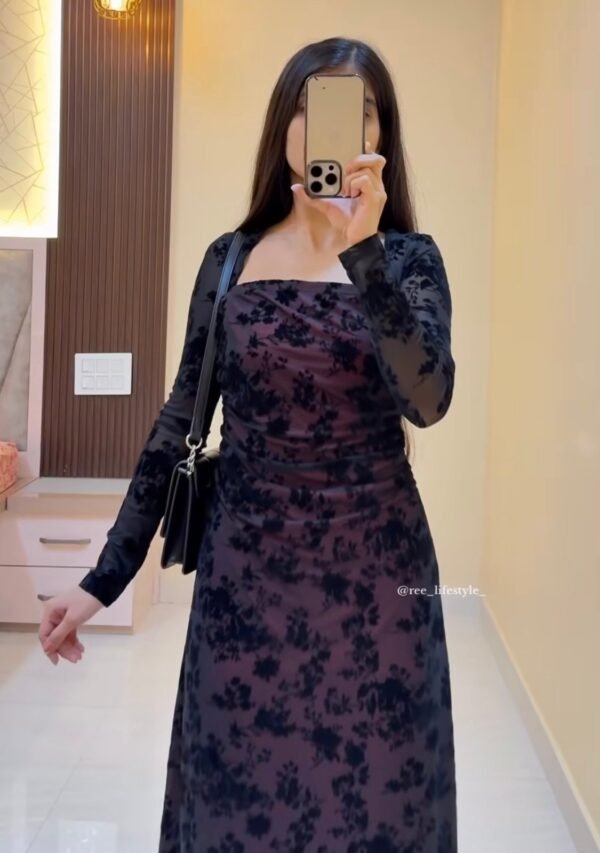 Affordable Black Floral Bodycon Maxi Dress for Women | Party & Evening Wear - nehaff.com