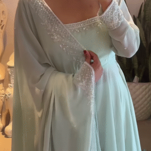 Beautiful Sky Blue Color Real Mirror Work Anarkali Suit – A Stunning Blend of Elegance and Tradition - nehaff.com