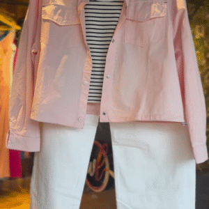Blush Pink Street Style Co-Ord Set (3-Piece) - nehaff.com