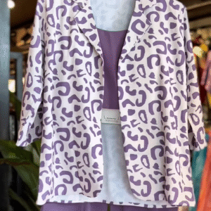 Lavender Luxe – Three-Piece Printed Co-ord Set - nehaff.com