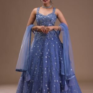 Mirrorwork Net Readymade Lehenga