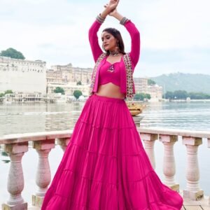 Rayon with Printed Silk Lehenga Choli Touch of Elegance in Long-Length Designs! - nehaff.com