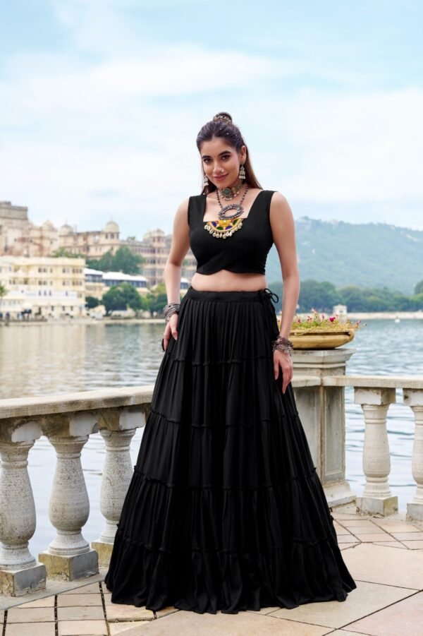 Rayon with Printed Silk Lehenga Choli Touch of Elegance in Long-Length Designs! - nehaff.com