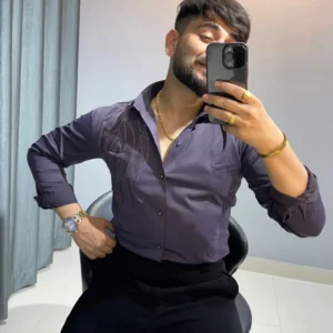 Luxury Black Designer Shirt for Men | Gold Embroidered Partywear Shirt