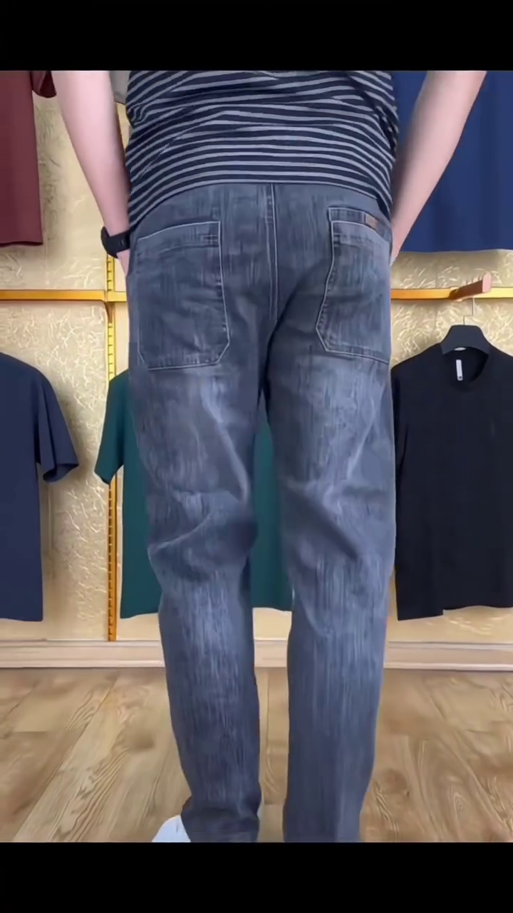 Men Stretchable Solid Jogger Jeans - Image 2