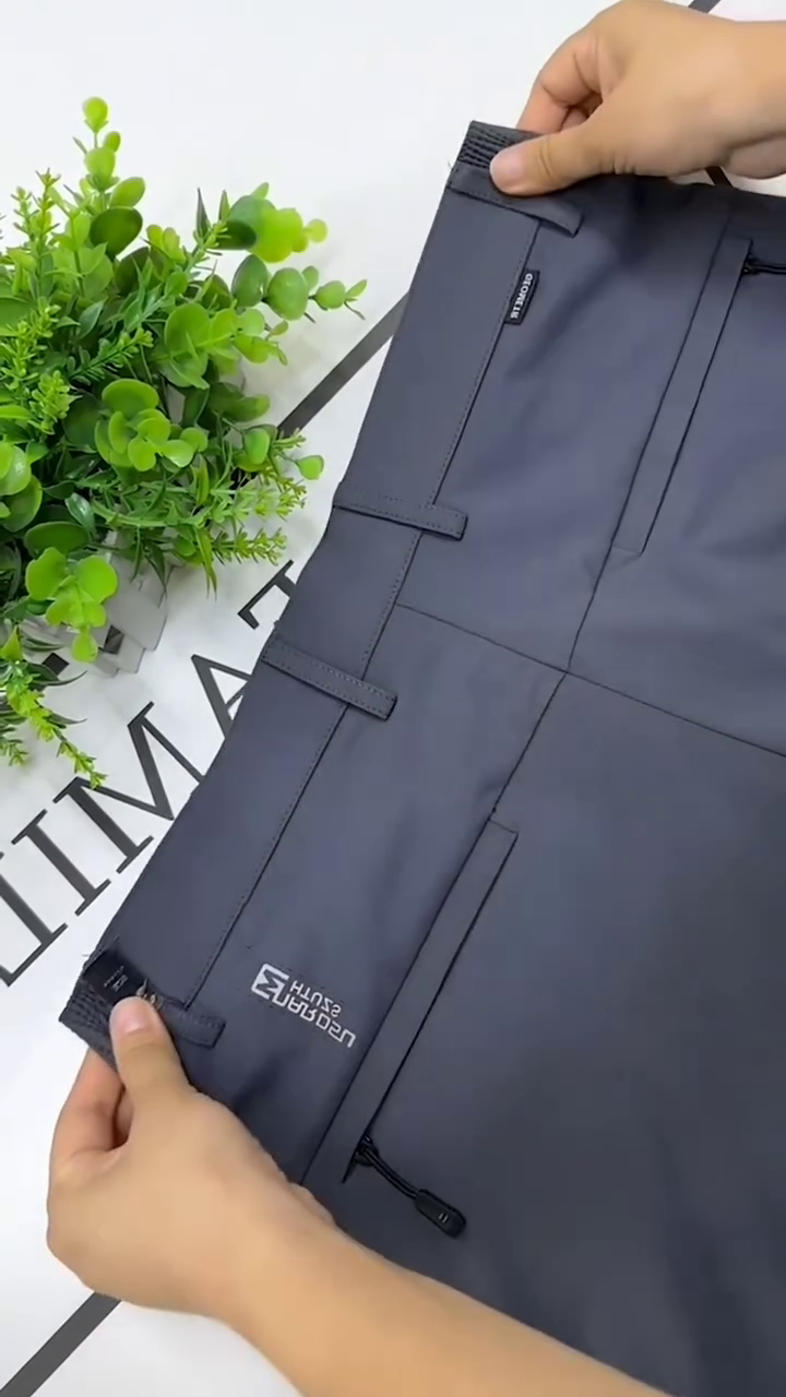 Men Relaxed Straight Leg Tapered Fit Easy Wash Formal Trousers - Image 8