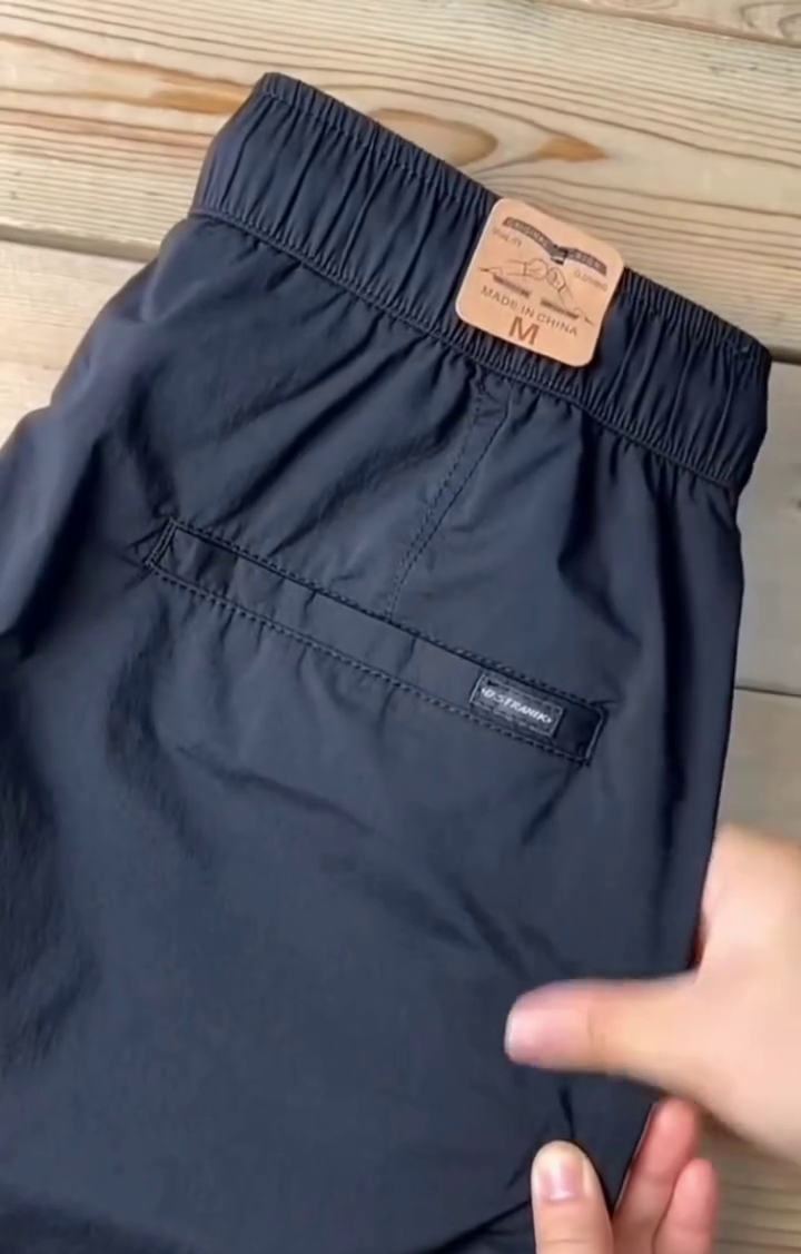 Casual Solid Men's Regular Fit Drawstring Cargo Pants with Multiple Pockets - Image 6