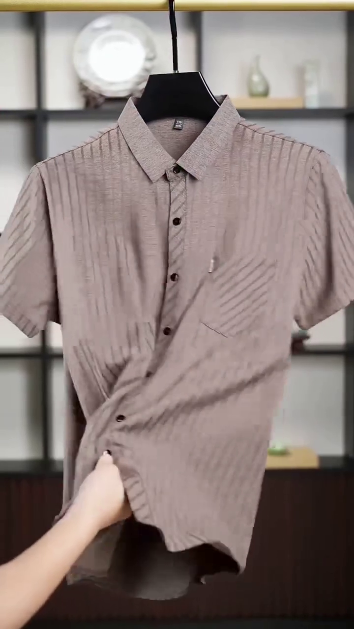 Men Striped Formal Shirt - Image 2