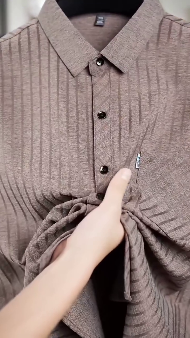 Men Striped Formal Shirt - Image 7