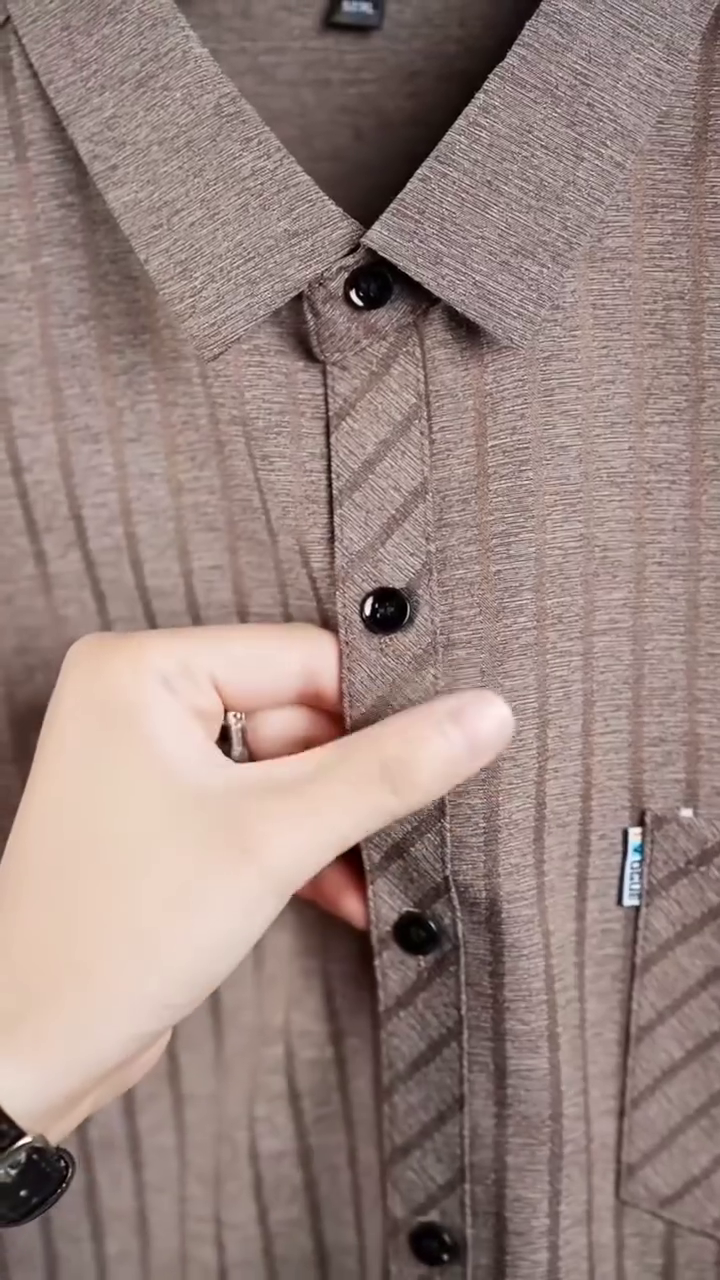 Men Striped Formal Shirt - Image 4